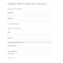 Magento 2 customer group register