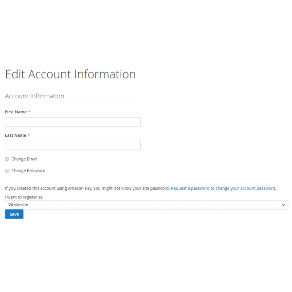 Magento 2 customer group edit